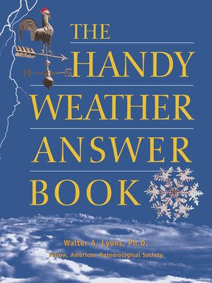 cover image of The Handy Weather Answer Book